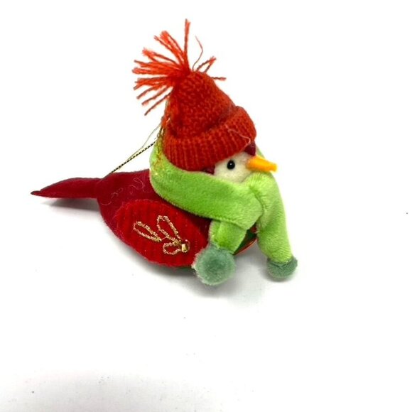 Target Featherly Friends Fabric Bird Red Hat Christmas Ornament Wondershop™ 2024 - Picture 2 of 10